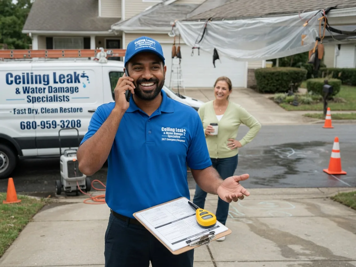 Ceiling Leak Cleanup Elk Grove Village, IL FAQs